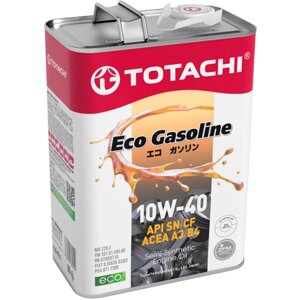 Масло моторное 10W-40 "TOTACHI" Eco Gasoline Semi-Synthetic 4л. п/с