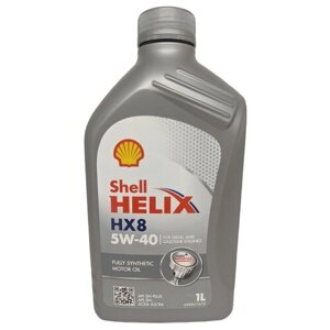 Масло моторное shell helix hx8 sn+ 5w-40 синтетическое 1 л 550051580