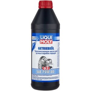 Масло трансмиссионное LIQUI MOLY Getriebeoil GL5, 75W-80, 1 л, 1 шт.