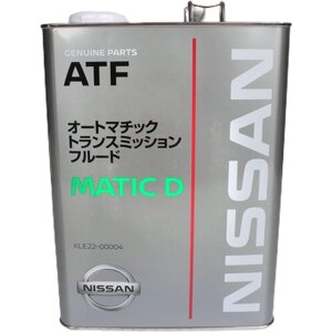 Масло трансмиссионное Nissan ATF Matic Fluid D, 75W-90, 4 л