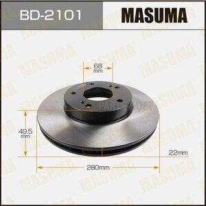 MASUMA BD-2101 Диск тормозной (упаковка 2 шт, цена за 1 шт)
