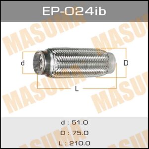 MASUMA EP-024IB гофра глушителя универсальная 51x210\