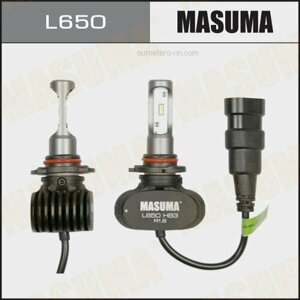 MASUMA L650 Лампы светодиодные LED HB3 6000K 4000Lm P20d (упаковка 2 шт, цена за комплект)