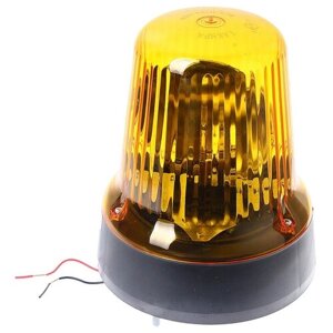 Маяк проблесковый 12V стационарный (лампа Н1) желтый сакура С12-55