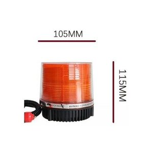 Маяк проблесковый LED оранж 110*115мм 12-24В на магните стробоскоп мигалка