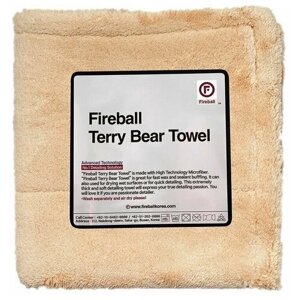 Микрофибра плюшевая без краев 40x40 Terry Bear Buffing Towel 800 gsm FIREBALL