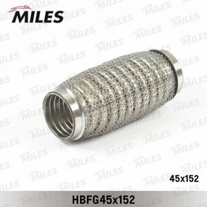 Miles Гофра глушителя универсальная 45X152 усиленная с кольцевым плетением