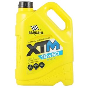 Минеральное моторное масло Bardahl XTM 15W50, 5 л