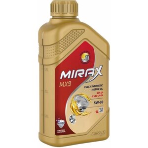 Моторное масло MIRAX MX9 SAE 5W-30, API SP, ILSAC GF-6A синтетическое 1 л