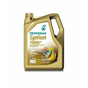 Моторное масло PETRONAS Syntium 7000E 0W-40, 5 литров