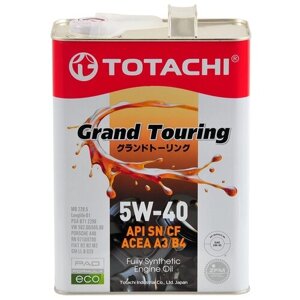 Моторное масло TOTACHI Grand Touring SN Синтетика 5W-40, 4л