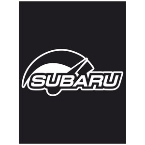 Наклейка на авто "SUBARU - До отсечки" 20х9 см