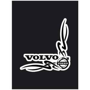 Наклейка на авто "Volvo орнамент - Вольво логотип" 17х16 см
