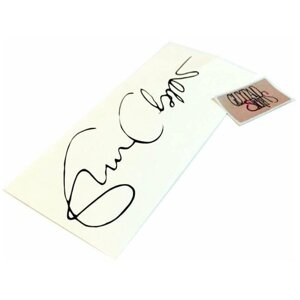 Наклейка на гитару "Автограф Эрика Клэптона (Eric Clapton)