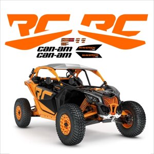 Наклейки BRP CAN-AM maverick оранжевые (RC TURBO RR)