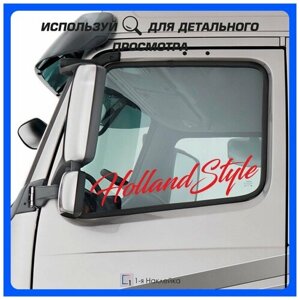 Наклейки на большегруз надпись на стекло фуры грузовика камаза Holland Style 70х17см 2шт