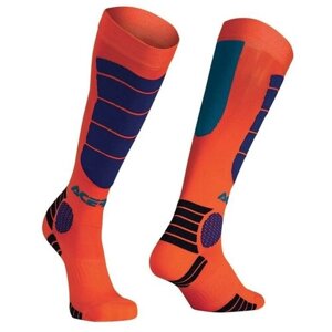 Носки кроссовые Acerbis MX Impact Socks оранжевый/синий