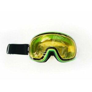 Очки-маска защитные для мотоспорта, горнолыжного спорта, сноубординга/ мотоочки кроссовые (желтая линза антифог)