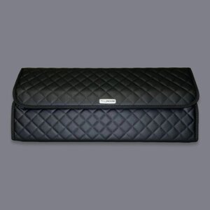 Органайзер в багажник Ягуар / Jaguar / Кофр 70х30х30, сумка, саквояж, ящик, черный с черной отстрочкой