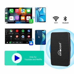 Ottocast Play2 беспроводной автомобильный адаптер CarPlay беспроводной Android для воспроизведения видео Youtube Netflix автомобильные аксессуары