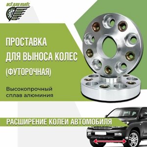 Пара проставок для выноса колёс 35мм 5x100 HUB 57,1 ZUZ