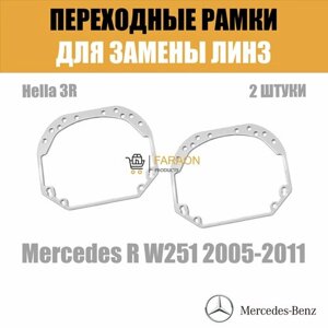 Переходные рамки для замены линз №1 на Mercedes R W251 2008-2011 Крепление Hella 3R