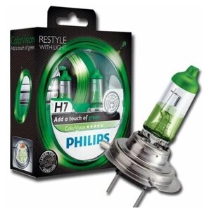 PHILIPS Лампа автомобильная H7 Color Vision 12V- 55W