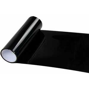 Пленка для фар защитная автомобильная, черная глянцевая - 30 х 200 см, тонировочная, фарная