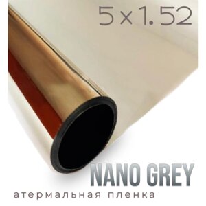 Пленка от солнца атермальная теплоотражающая Nano Grey, 1,52х5