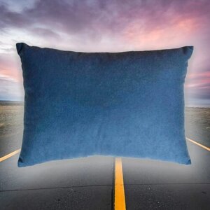 Подушка на сиденье автомобиля для Citroen из велюра синяя