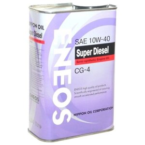 Полусинтетическое моторное масло ENEOS Super Diesel CG-4 10W-40, 0.94 л