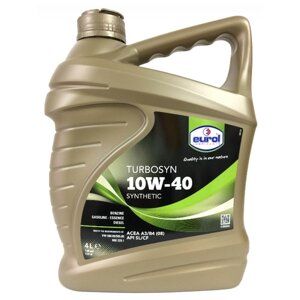 Полусинтетическое моторное масло Eurol Turbosyn 10W-40 Synthetic, 4 л