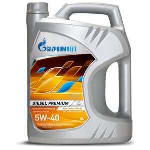 Полусинтетическое моторное масло Газпромнефть Diesel Premium 5W-40, 5 л