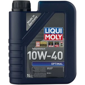 Полусинтетическое моторное масло LIQUI MOLY Optimal 10W-40, 1 л, 1 шт.