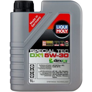 Полусинтетическое моторное масло LIQUI MOLY Special Tec DX1 5W-30, 1 л
