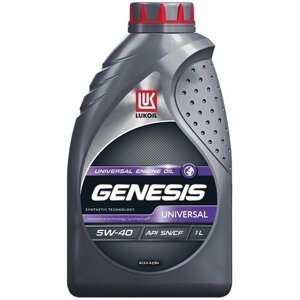 Полусинтетическое моторное масло ЛУКОЙЛ Genesis Universal 5W-40, 1 л, 1 шт.