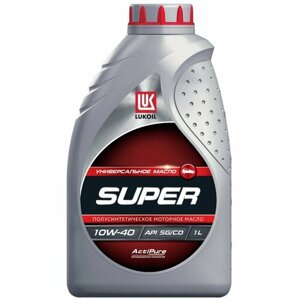 Полусинтетическое моторное масло ЛУКОЙЛ Супер SG/CD 10W-40, 1 л, 1 шт.