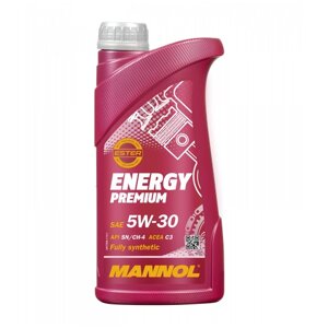 Полусинтетическое моторное масло Mannol Energy Premium 5W-30, 1 л