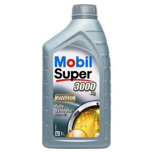 Полусинтетическое моторное масло MOBIL Super 3000 X1 5W-40, 1 л, 1 шт.
