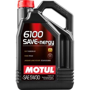 Полусинтетическое моторное масло Motul 6100 SAVE-nergy 5W30, 4 л, 1 шт.