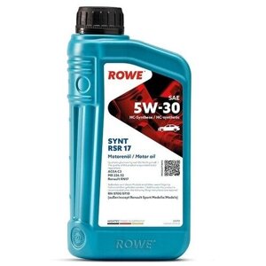 Полусинтетическое моторное масло ROWE hightec SYNT RSR 17 SAE 5W-30 1 л