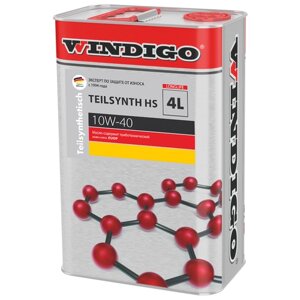 Полусинтетическое моторное масло WINDIGO SYNTH HS 10W-40, 4 л