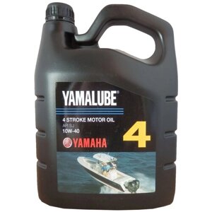 Полусинтетическое моторное масло Yamalube 4 Stroke Motor Oil 10W-40, 4 л