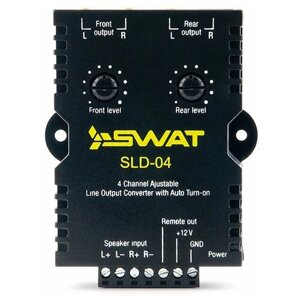 Преобразователь входов SWAT SLD-04 (4 канала+регулятор уровня+питание)