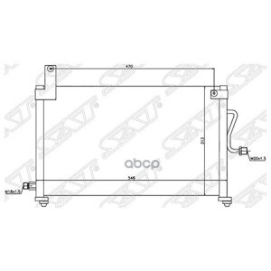 Радиатор Кондиционера Daewoo Matiz 2001- Sat арт. ST-DW10-394-0