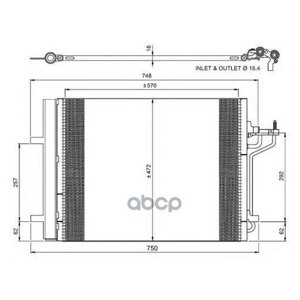 Радиатор кондиционера FORD C-MAX (10-1.6 i 16V TURBO NRF 350052