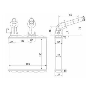 Радиатор отопителя салона nissan bluebird sylphy/SUNNY B15/primera P12 00-05, STDT073950 sat ST-DT07-395-0