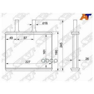 Радиатор отопителя салона nissan SUNNY B15/bluebird sylphy/ AD/wingroad Y11 98-05