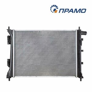 Радиатор системы охлаждения MКПП Hyundai Solaris 1.4i-1.6i/Kia Rio 1.2i-1.6 11> ЛР25310-1R000 (прамо)