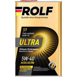 ROLF Масло Моторное Rolf Ultra Sae 5W-40 Acea A3/B4 Api Sn/Cf 1Л (Металл)
